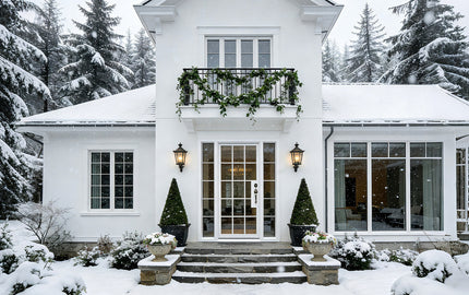 Thermal break iron doors for cold weather