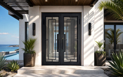 custom made wrought iron door design