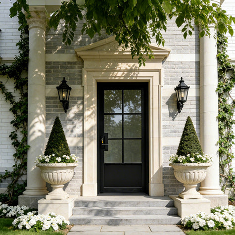 Standard iron single french door