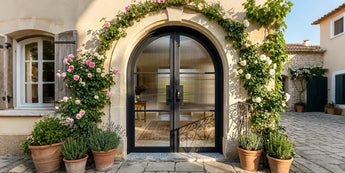 Standar iron french double door
