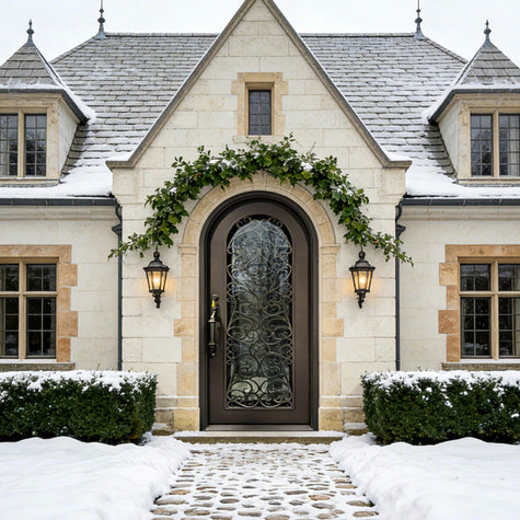 Thermal break metal single entry door