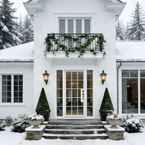 Thermal break iron french single door