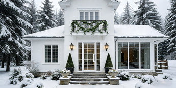 Thermal break iron french single door
