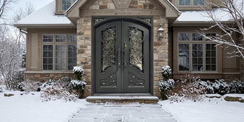 Thermal break wrougt iron door