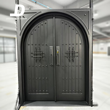 Legend Iron Doors Wrought Iron Double Door with solid iron