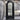 LID Black framed glass door with round top