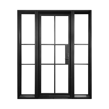 Legend Iron Doors High Quality Iron French Single Door with 6 lites