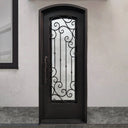 Legend Iron Doors Iron Entry Single Door with Beautiful Scrollwork Design