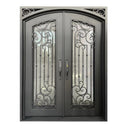 Legend Iron Doors Iron Entry Double Door with Ornate Scrollwork Design