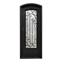 Legend Iron Doors Matte Black Exterior Single Door