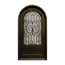 Legend Iron Doors Wrought Iron Front Door with Ornate Scrollwork