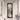 Slim Grids Iron French Single Door with 6 Lites Tempered Glass F116