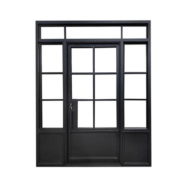 Legend Iron Doors Iron French Single Door with kickplate