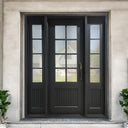 Custom Made Iron Single French Door with Sidelights