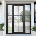 High Quality Single Iron French Door with Sidelights