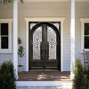 Legend Iron Doors Iron Entry Double Door with Kickplate