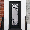 Legend Iron Doors Iron Entry Single Door with Ornate Scrollwork