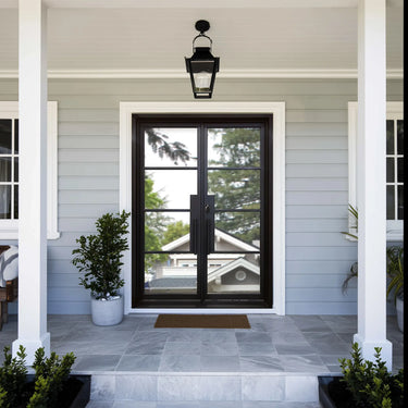 Legend Iron Doors thermal break iron wrought french door with duoble pane tempered glass
