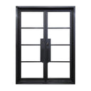 Legend Iron Doors iron french double door with tempered glass F114