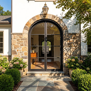 Legend Iron Doors thermal break Iron Glass french double door