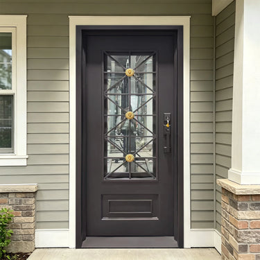 Legend Iron Doors Insulated Iron Entry single Door for luxury home