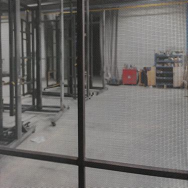 Round Top Iron Front Double Door with screens details