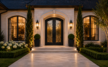 Custom wrought iron doors