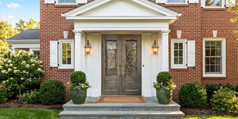 Custom luxury wrought iron doors