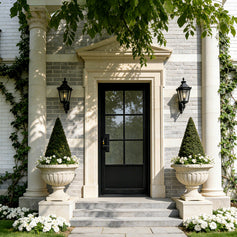 Standard iron single french door