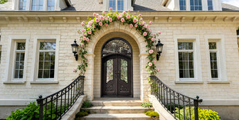Iron entry double door