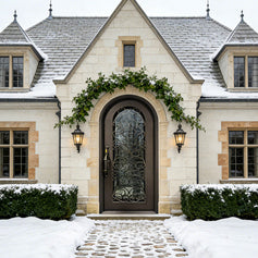 Thermal break metal single entry door