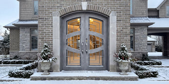 Thermal break wrougt iron door