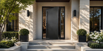 Iron pivot door
