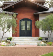 Custom Made Wrought Iron Double Door with Arched top W133