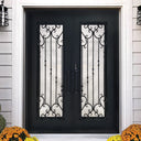 Legend Iron Doors Wought Iron Double Front Door with Symmetrical Design