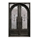 Legend Iron Doors Wrought Iron Double Door with Aged Pewter Finish