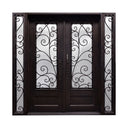Legend Iron Doors Iron Entry Double Door with Sidelights 