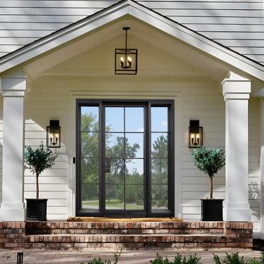 Legend Iron Doors iron french single door with two sidelights and square top