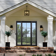 Handcrafted Iron Wrought French Single Door with Sidelights F115