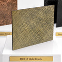 Legendirondoors iron color sample DC017 gold brush