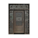 Legend Iron Door Iron Entry Single Door with Balanced Design