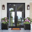 Legend Iron Doors Thermal Break Iron French Double Door with 3lites and Glass