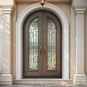 Legend Iron Doors Standard Iron Entry Double Door with Rose Copper Finish