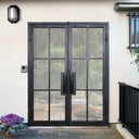 Legend Iron Doors Wrought Iron Double French Door with 6 lites and Glass
