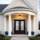 Legend Iron Doors Thermal Break Iron Entry Double Door with Sidelights and Kickplate