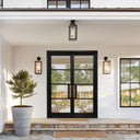  Legend Iron Doors thermal break iron french double door with 4 lites