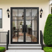 Thermal Break Iron French Double Door with 6 Lites TF106