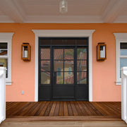Thermal Break Iron French Single Door with Transom and Sidelight TF120
