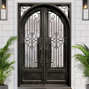 Thermal Break Iron Front Double Door with Aged Pewter Finish TW114