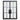 Metal glass double door with 6lite